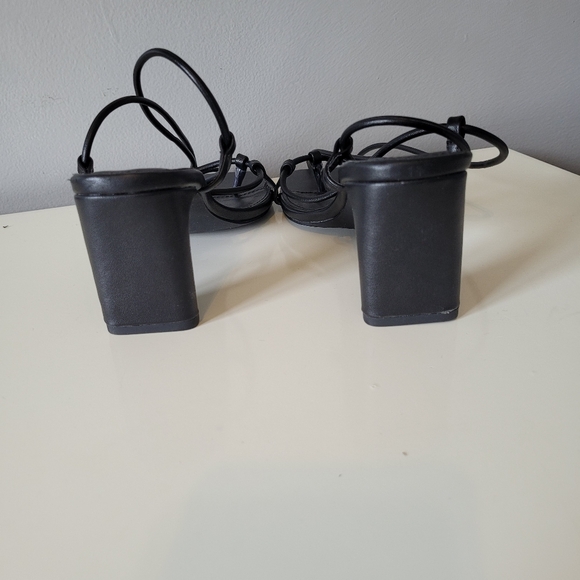 Nasty Gal The Thrill of the Lace-up Heels, VGUC, Size 4 UK/ 6 US - Picture 6 of 10